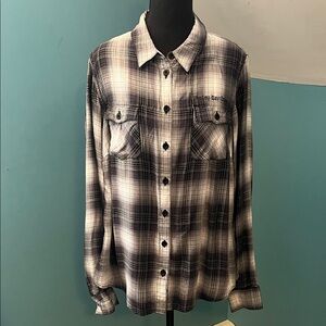 Harley Davidson Women’s Plaid Shirt Size Large